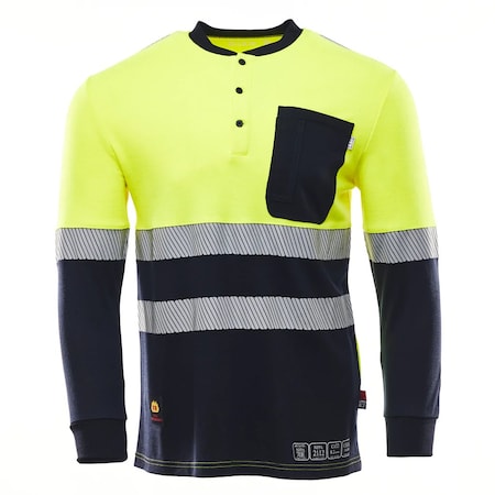 Kontra Uniforms HiViz TENCATE Henley XS Shirt KON1400